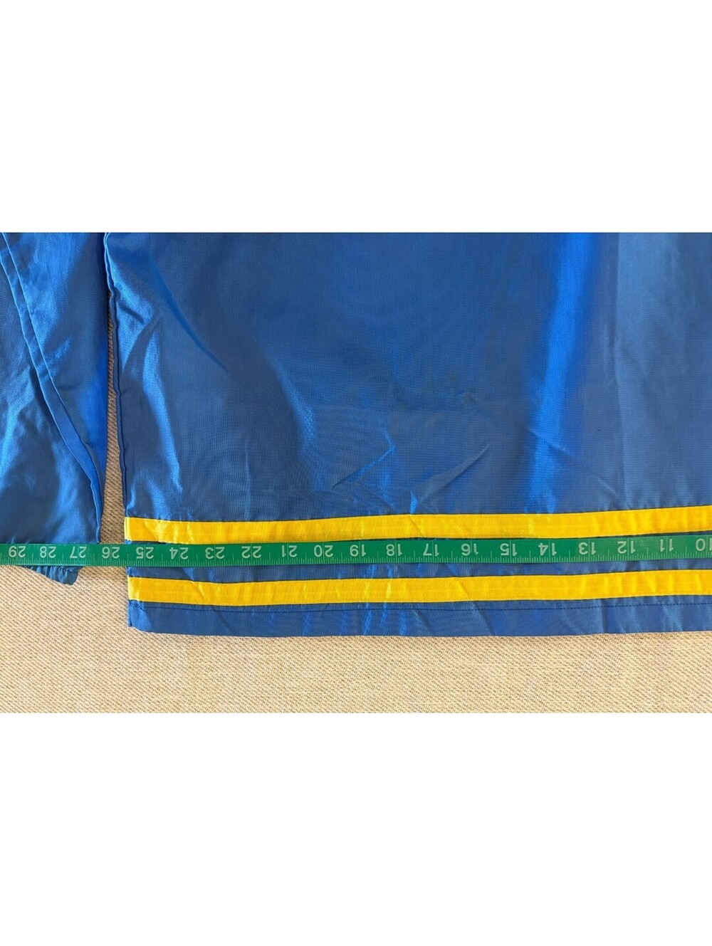 Vintage 60s Catalina Surfers Nylon Surf Windbreaker Pullover Smock Blue Yellow L - Picture 6 of 10